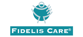 The image displays a logo with a stylized bird and text that reads Fidelis Care, suggesting it is related to healthcare services, specifically for a company named Fidelis Care.